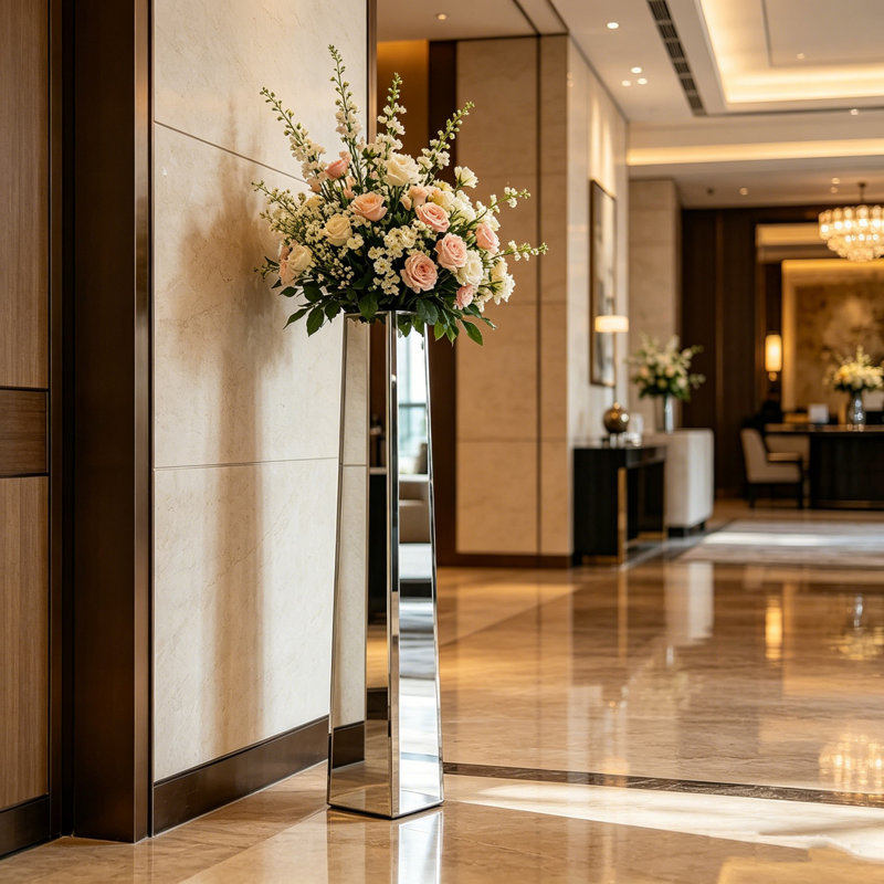 Glass Floor Vase
