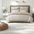 Premium Linen Rayon Bedding Sets, King Size Modern Style For Home