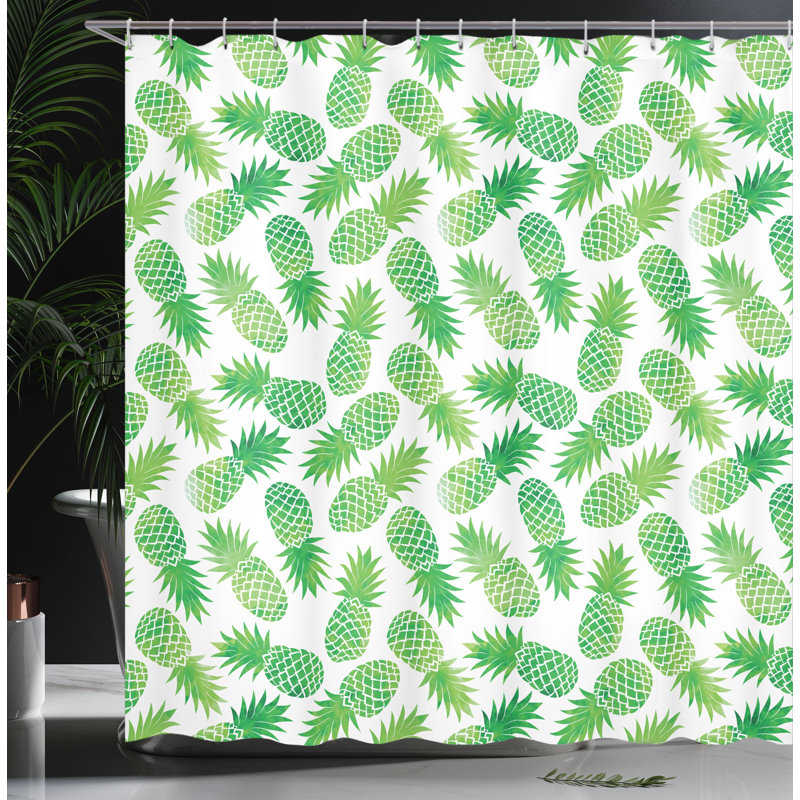 Shower Curtain with Hooks Included, 70" H x 69" W