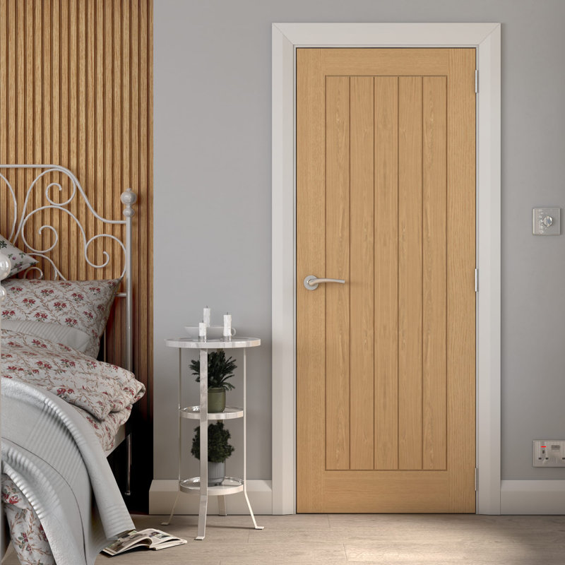 Cottage Oak - Prefinished Internal Door, 198.1cm x 76.2cm x 3.5cm (H x W x T)