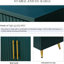 Meuble télé fonctionnel avec armoire de rangement et poignées à tirer antiques - Bleu marine