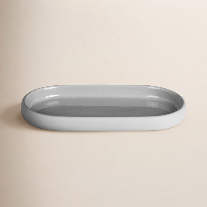 SONO Bathroom Accessory Tray, Light Gray