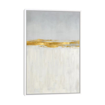 Linear Gold II - reproduction d'art murale - toile encadrée