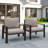 Outdoor Aluminum Sofa Patio Armchair with Cushions(Set of 2)-76892666