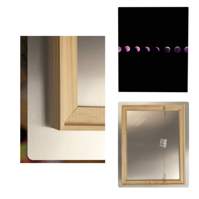 Phases de l'éclipse lunaire — Portrait en métal