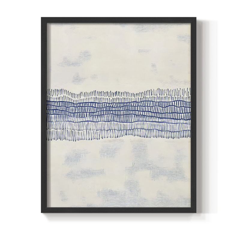 Abstrait, reproduction encadrée CDLxxII - prêt à être accroché , H 10 po x l 8 po, Noir
