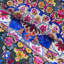 Tapis floral gris / bleu / rose en laine noué à la main Floral-66284221