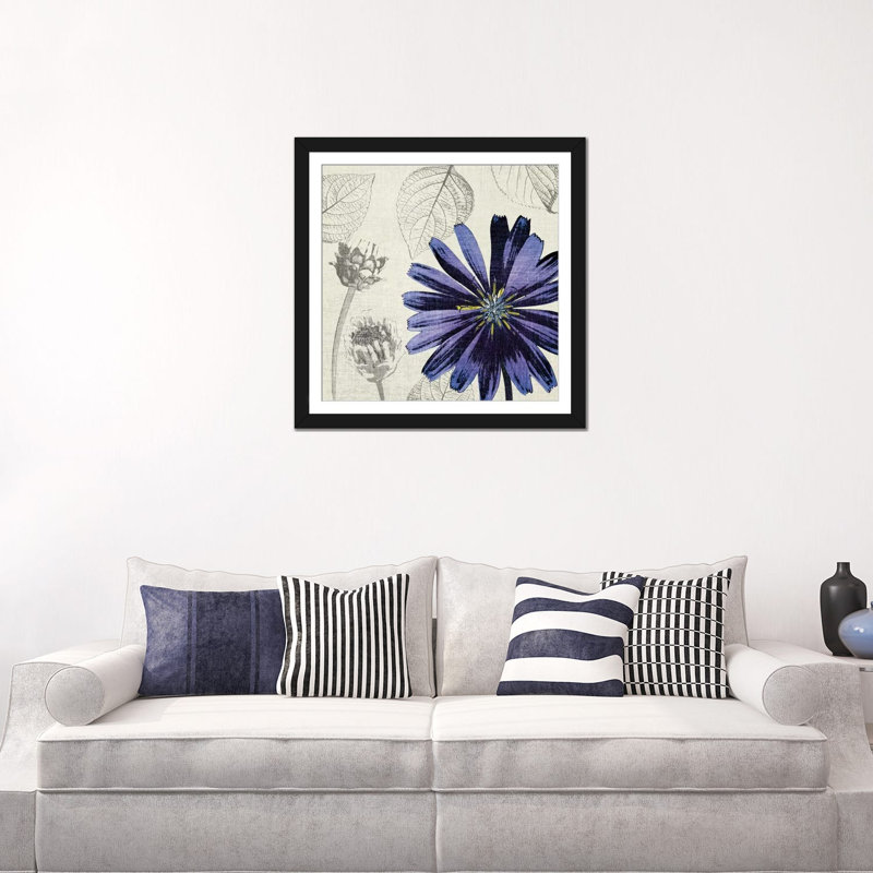 « a touch of color iii », reproduction d’impression sur toile tendue, Papier avec cadre noir, Blanc