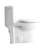 1.1/1.60 Gpf Dual-Flush One Piece Toilet,Button On The Tank Top, Water-Saving Elongated Comfort Height Floor Mounted, Soft Closing Seat,1000 Gram Map Flushing Score Toilet, Gloss White Gw-003