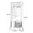Rotating Coat Rack with Basket & Storage
