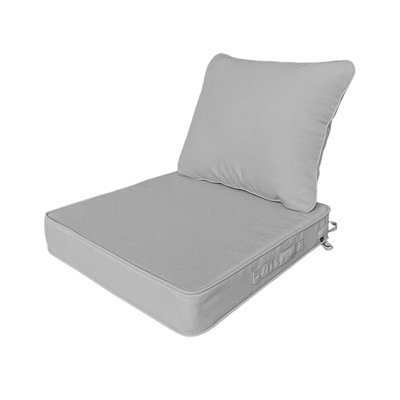 Dining Chair Cushion Seat and Back - Gray