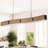 1-Light 41.7" Linear Kitchen Island LED Chandelier For Dining Room, Modern Rectangle Adjustable Ceiling Fixture