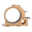 Roue d'exercice pour chat de 70 cm avec perchoirs, grotte et gamelles - Centre d'activités d'intérieur en MDF bois naturel pour petits chats