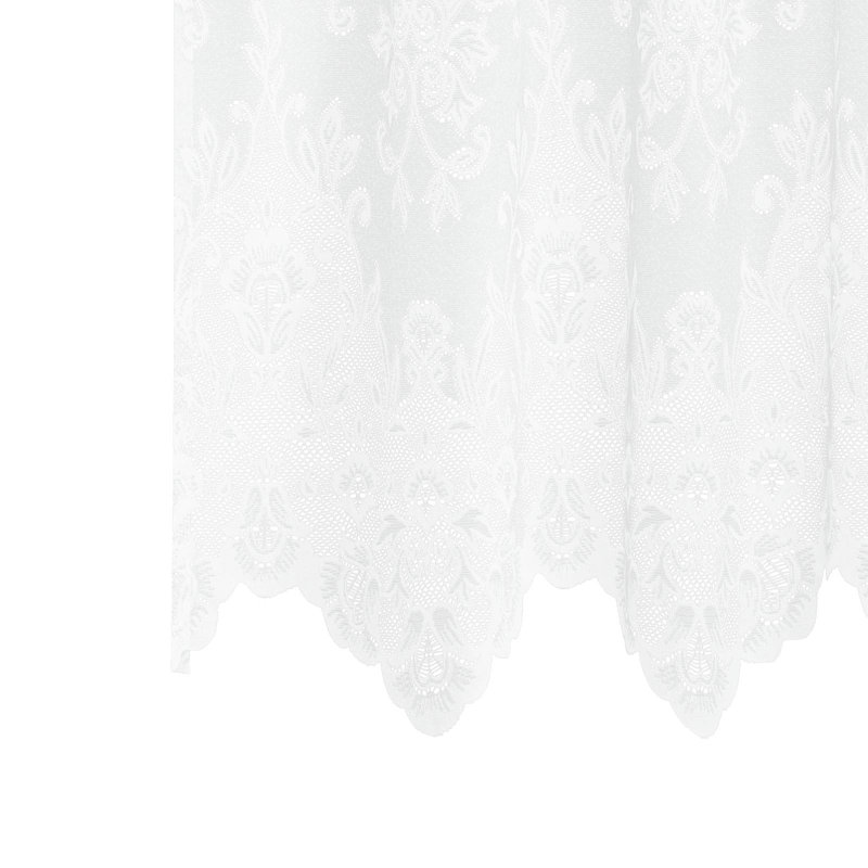 Curtains With Curtains Floral White Polyester, 300cm Width x 240cm Drop
