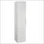 Armoire de cuisine autoportante polyvalente blanche avec tablettes réglables et beaucoup de rangement pour la vie organisée