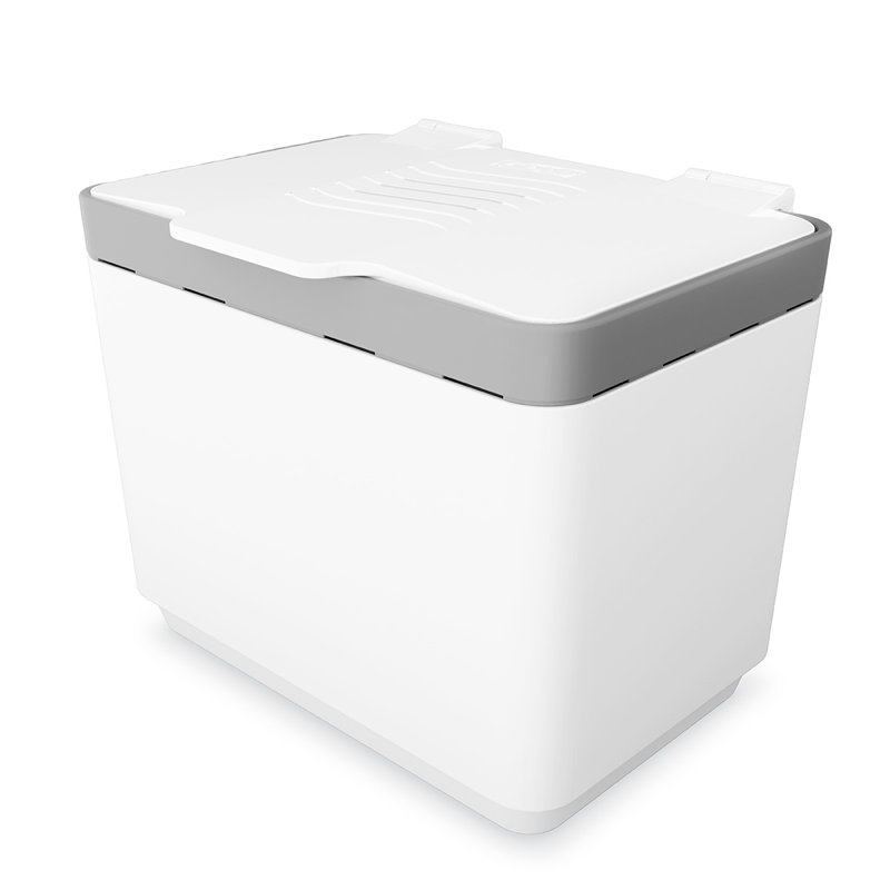GLAD 1.5 Gallon Kitchen Compost Bin, White