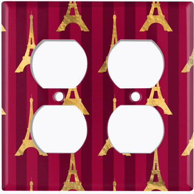 2 - Gang Toggle Light Switch Standard Wall Plate