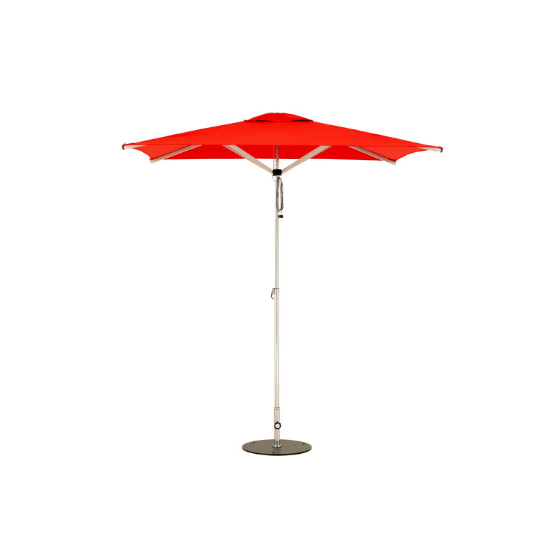 Swift 6.6' Square Telescopic Umbrella, Natural, Cement