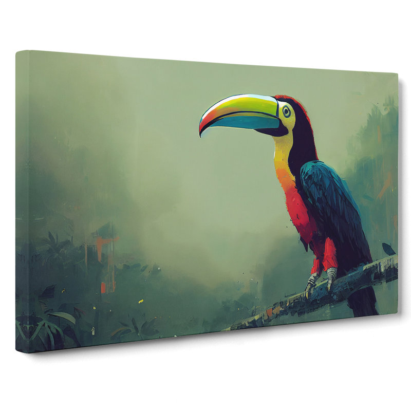Toucan Bird Art Painting Vol.1 - Wrapped Canvas Painting, 35cm H x 50cm W x 3cm D
