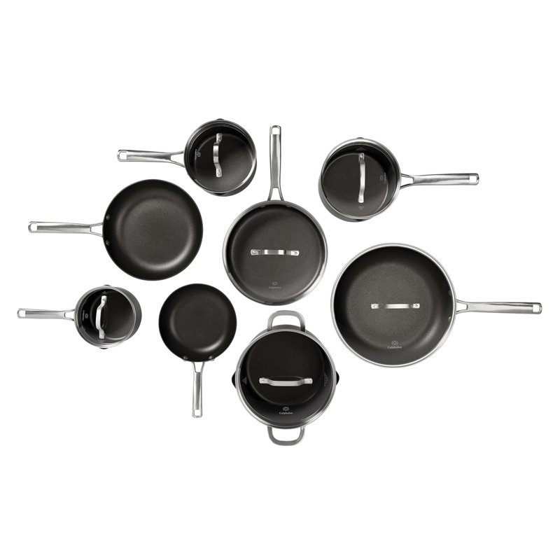 Batterie de cuisine antiadhésive en aluminium 14 pièces Calphalon