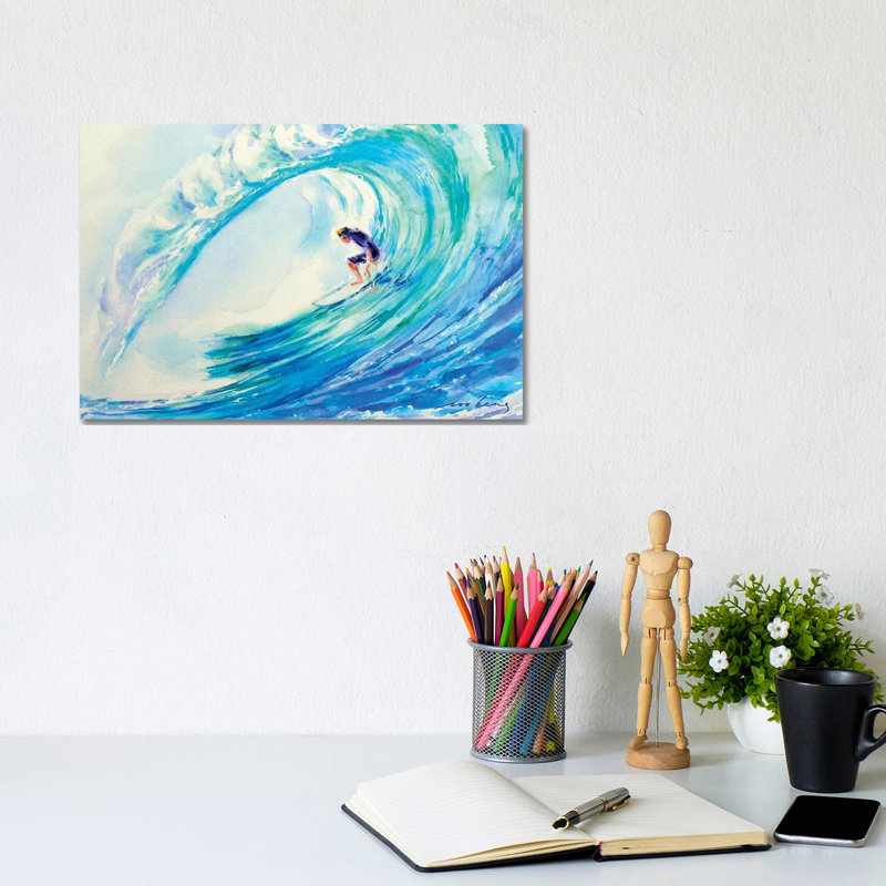 Perfect Surf by Soo Beng Lim - Wrapped Canvas Painting, 20.32 cm H x 30.48 cm W