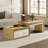 Extendable Coffee Table With 2 Drawers