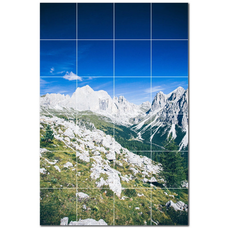 Murale décorative en céramique 4,25 po x 4,25 po