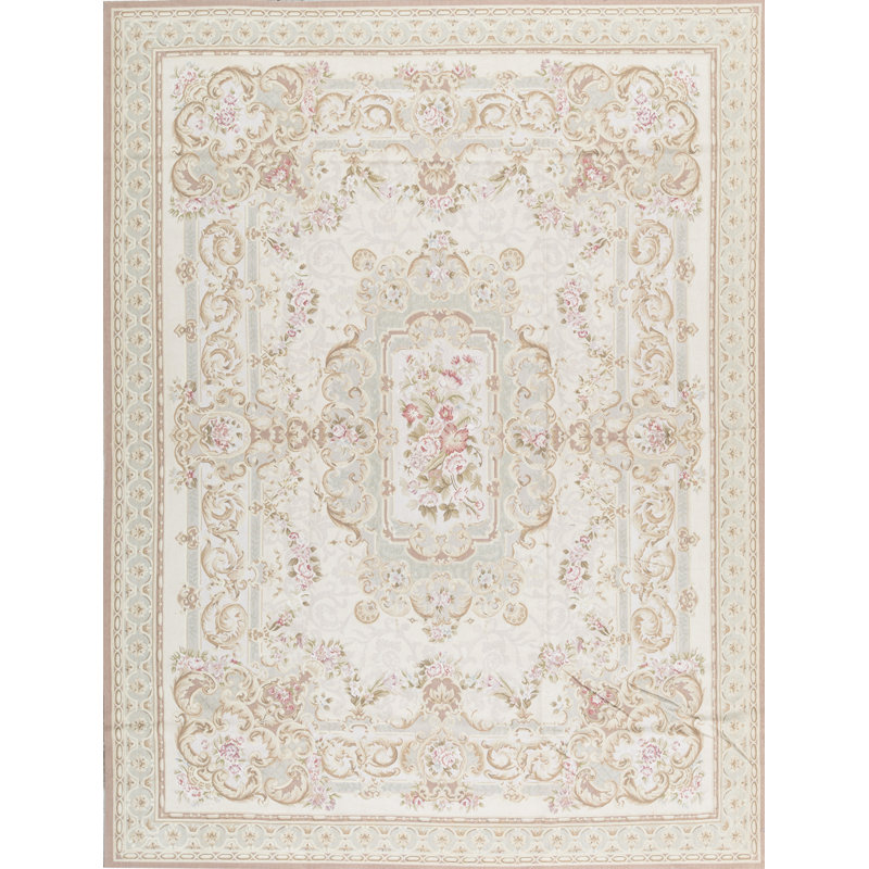 Aubusson Renaissance Wool Oriental Area Rug