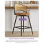 Tabouret de bar et de comptoir pivotant rembourré (ensemble de 2)-1415708753-1421164561