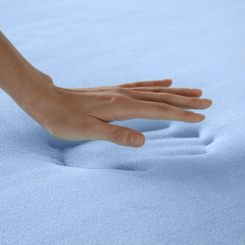 Queen Size Blue Gel Memory Foam Mattress Topper