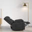 Fauteuil inclinable électrique en similicuir de 38,2 po Serlin pour personnes âgées avec poche latérale et télécommande-874526682