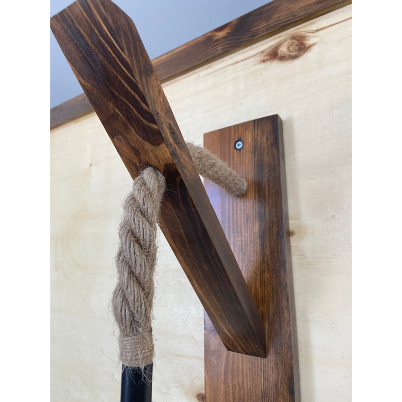 Handmade Rustic Wall Lamp, Solid Pine, 9.1 x 3.5 x 17.7 inches | 100% Solid Pine Wood, Modern Design | E27 Socket, Max 40W, Walnut Color | Stylish Lighting for Home Décor, Unique & Elegant A+ Quality