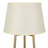 62.4'' Gold/Clear Column Floor Lamp with Outlet