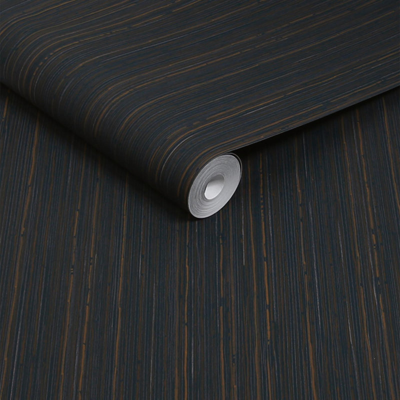 Abigail Ahern Fibre Stripe 10m x 52cm Textured Matte Wallpaper Roll, Blue