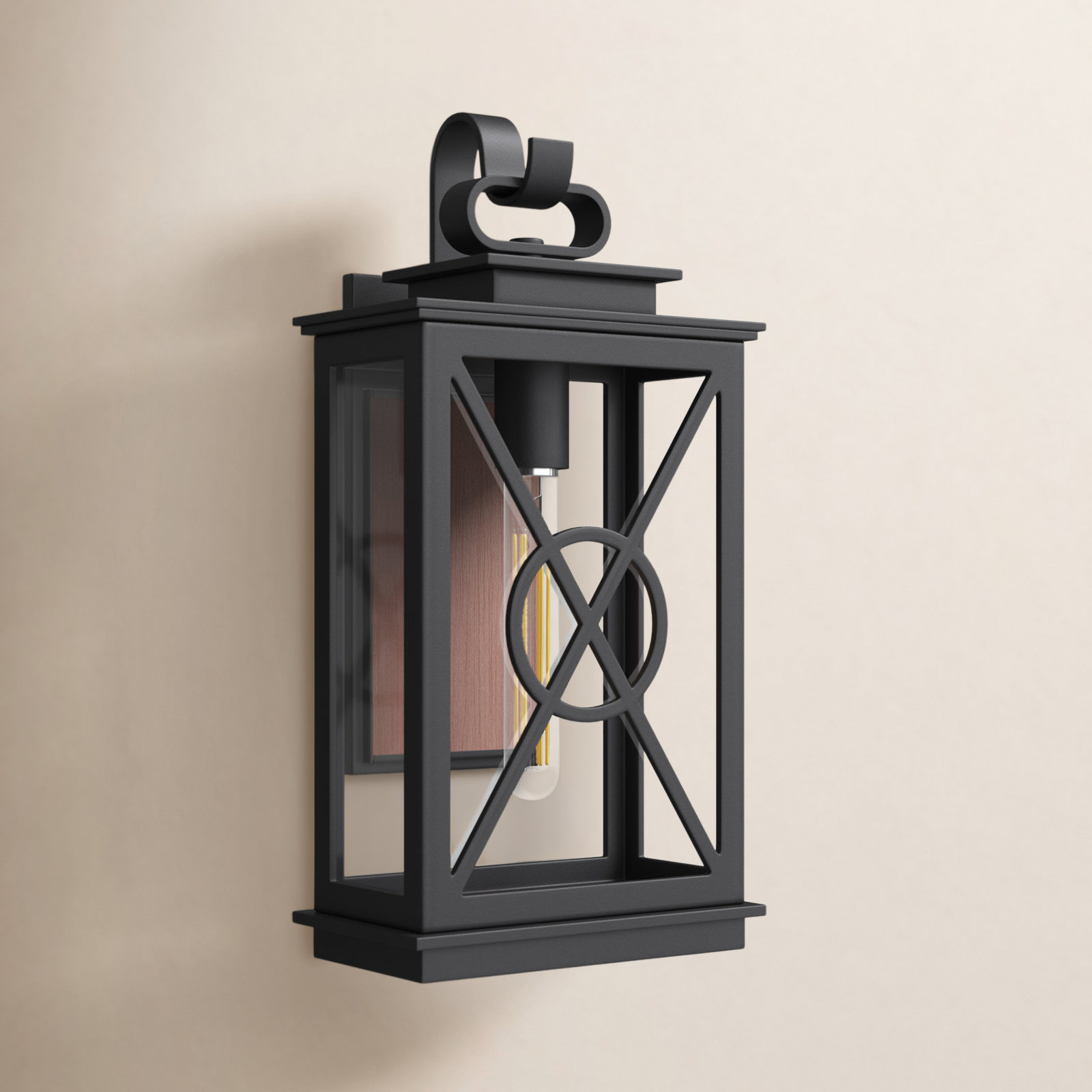 Single Light Rectangle Outdoor Wall Light
