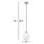 Luminaire suspendu sphère 1 lumière Hallas