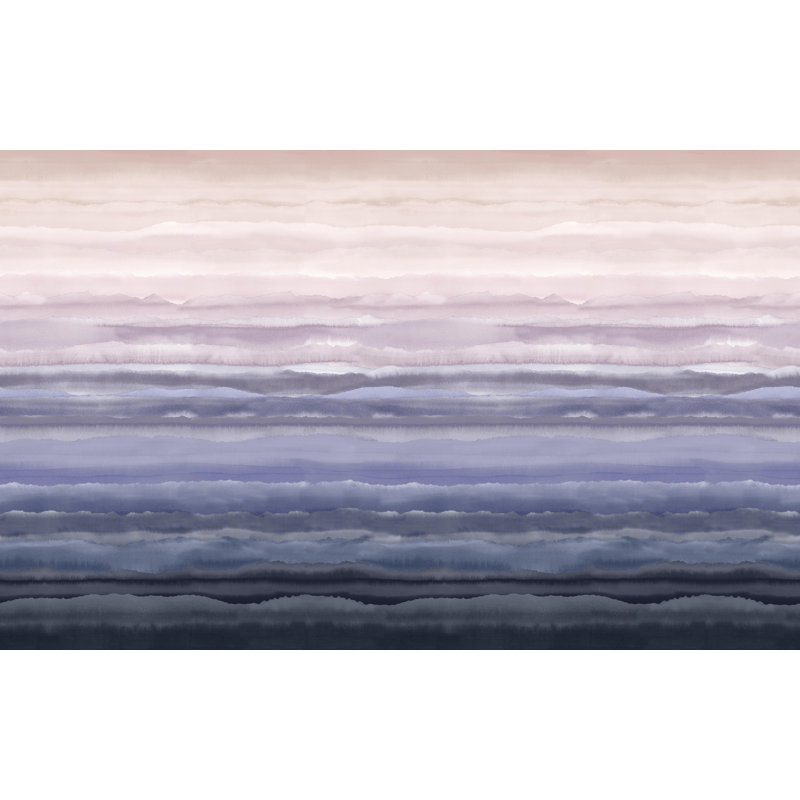 Clarissa Hulse Strata Sapphire Fixed Size Mural, Pink/Blue