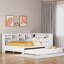 Lit de jour en bois avec lit gigogne simple, tablette de rangement et ports de chargement USB-2114054171-2114054169