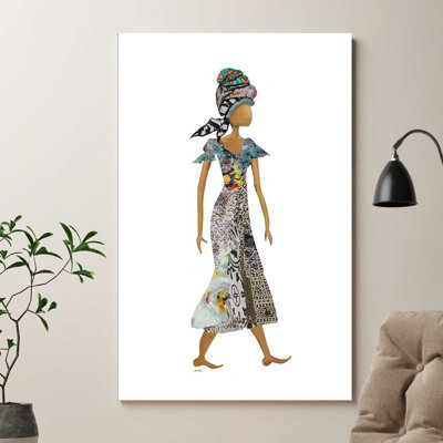 «Xhose Headwrap Woman», reproduction de peinture acrylique