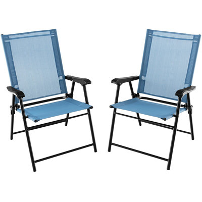 Calev Arms Included Camping / Beach Folding Chair Set of 2