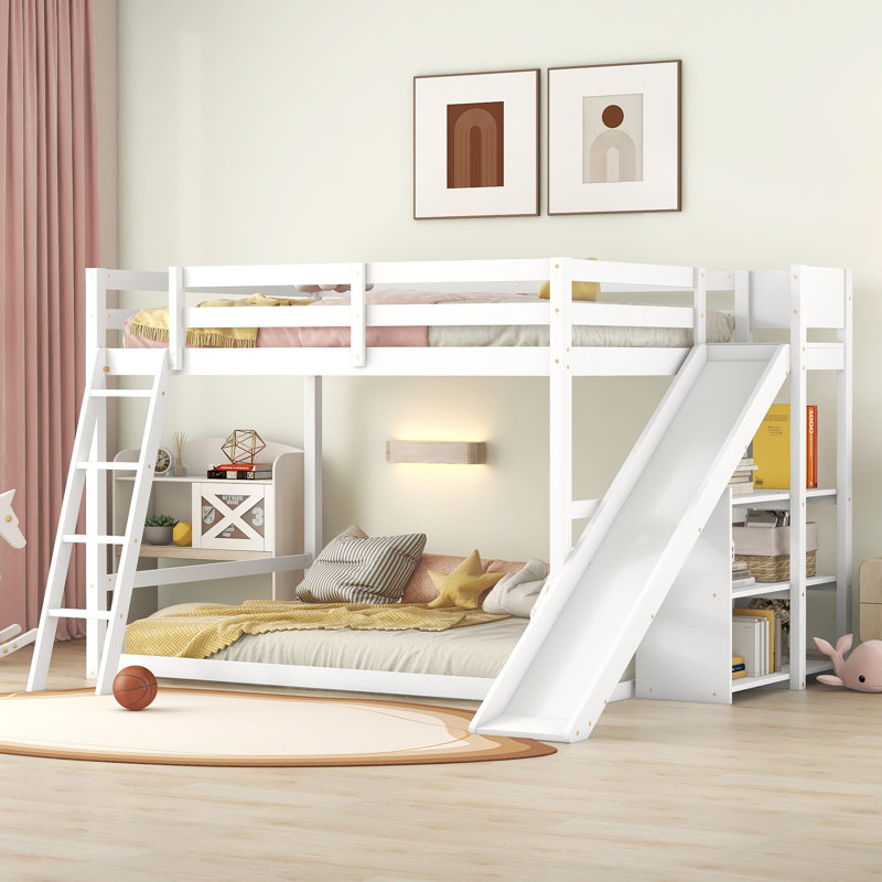 Ikeoluwa Kids Full Over Full Bunk Bed, White