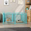 Clôture pour animaux 24,2 po de hauteur, 24 po, métal, bleu-117813203