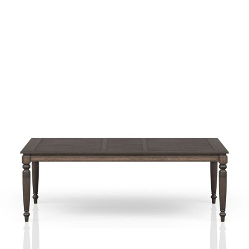 Deep Coffee Expandable Dining Table - Adjustable Size to Fit Your Space & Needs