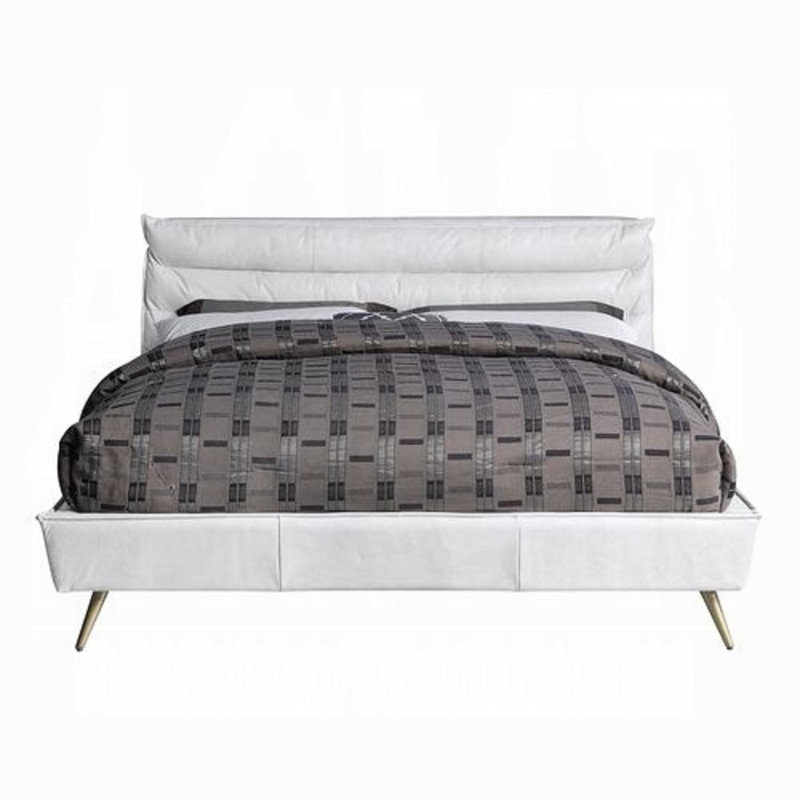 Doris Queen Bed, White, Queen