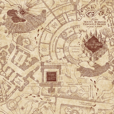 Papier peint adhésif Harry Potter Marauder Map