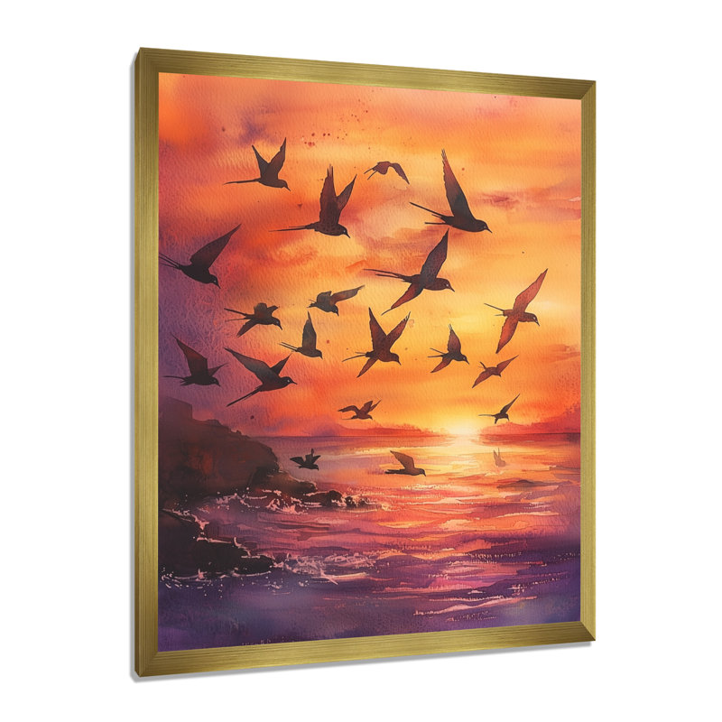 Avighna - Animals Canvas Prints, H 44 po x l 34 po, Reproduction encadrée d'une seule photo, Doré