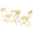 3 Piece Patio Bistro Set Of Foldable Round Table And Chairs-1805297248