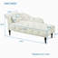 Pieds en velours capitonné 60,6 po avec 1 coussin décoratif-553582279