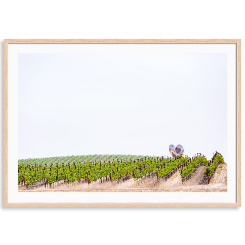 I Love Sonoma Print by Carly Tabak, Natural Wood, 44" W x 31" H