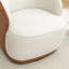 Stith Velvet Upholstered Swivel Barrel Chair-982010712